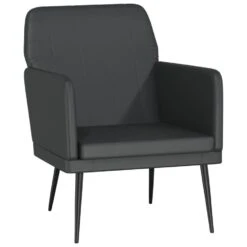 VidaXL Fauteuil 61x78x80 Cm Kunstleer Zwart
