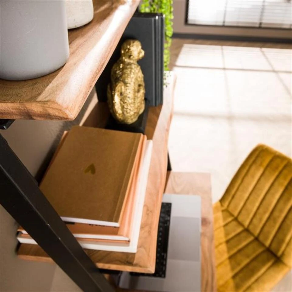 Wandrek Jolene Acaciahout 65x40x181 Cm - 40x65x181 Cm - Hout - Bruin - Afbeelding 4