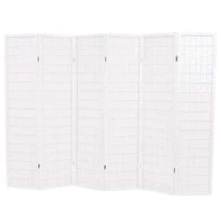 VidaXL Kamerscherm Inklapbaar Japanse Stijl 240x170 Cm Wit