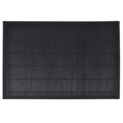 VIDAXL 6 Placemats Bamboe 30 X 45 Cm Zwart