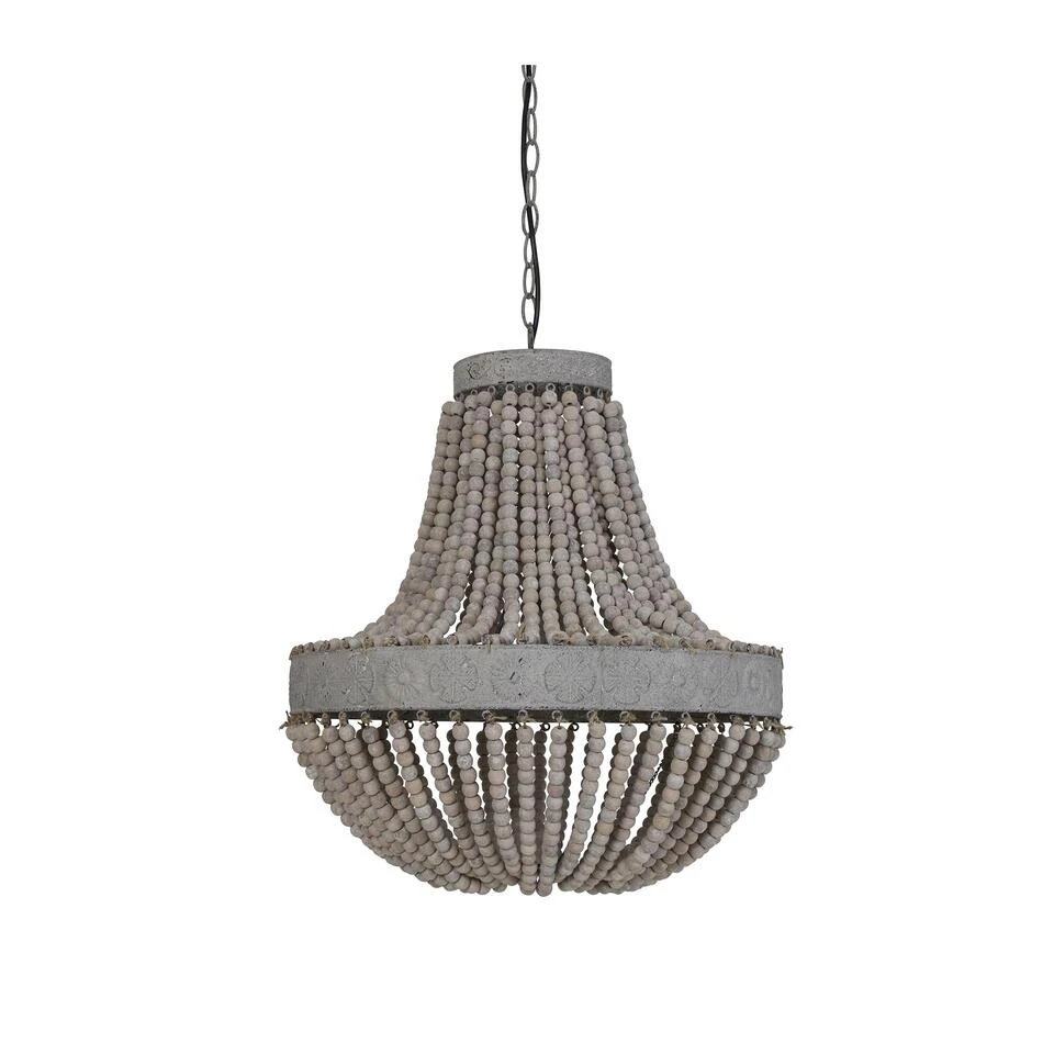 Hanglamp LUNA - Kralen Oud Wit - L