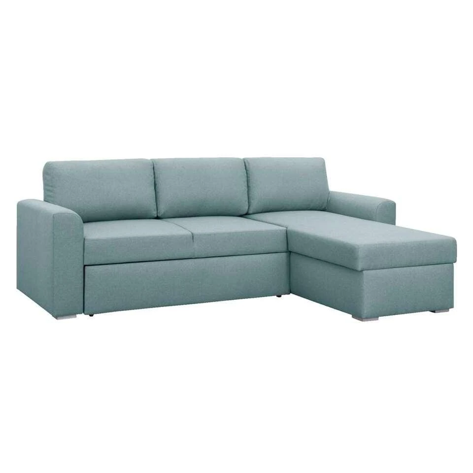 Slaapbank Bern Met Opbergruimte - Grijs/groen - 85x226x165 Cm - Afbeelding 4