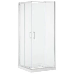 Beliani Douchecabine TELA - Transparant Veiligheidsglas