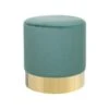 Beliani Poef SOPHIA - Groen Fluweel