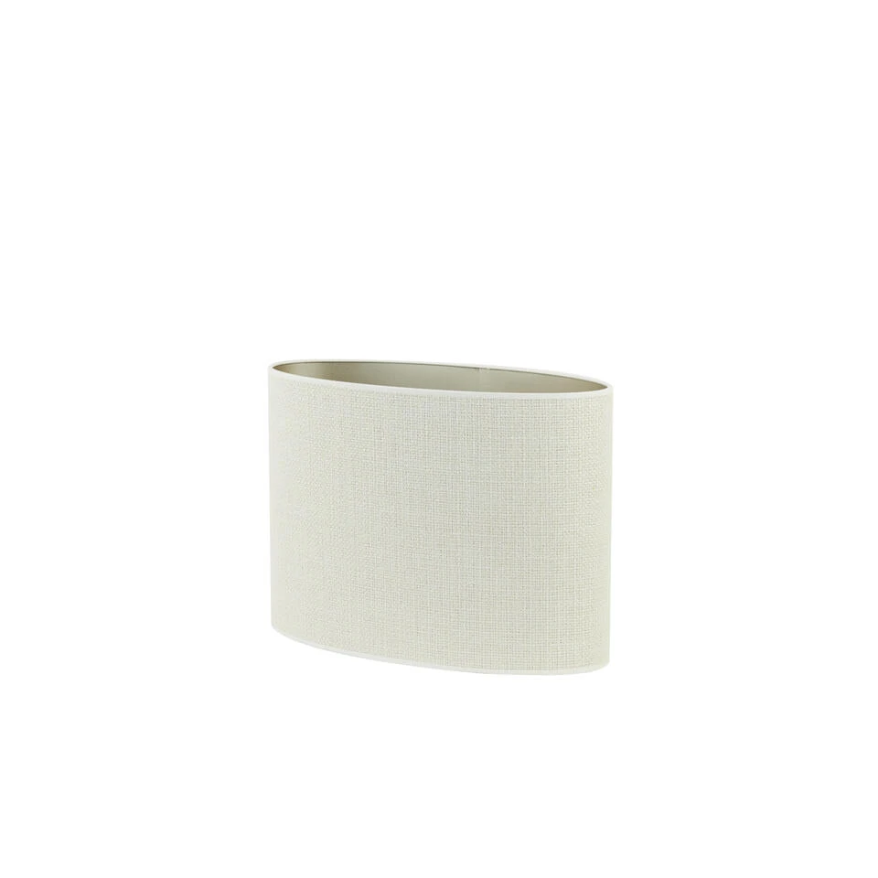 Lampenkap Ovaal Saverna - Eiwit - 30x15x25cm - Afbeelding 3