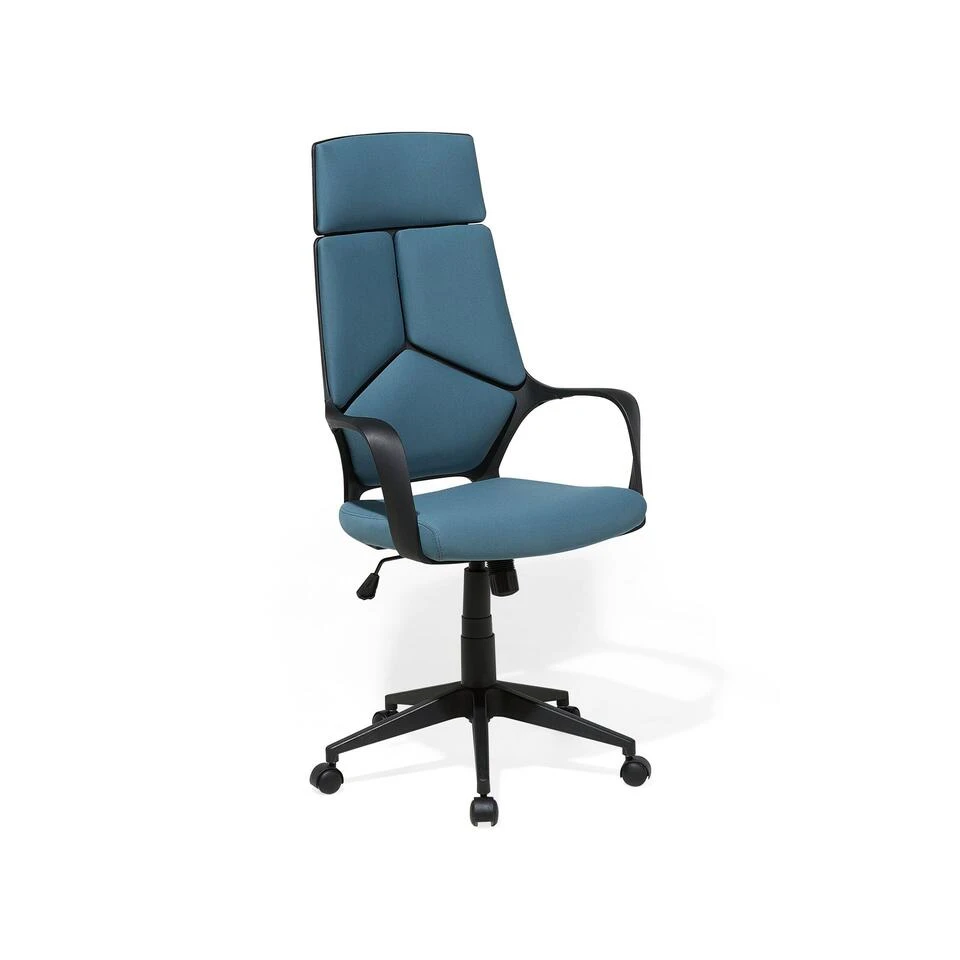 Beliani Bureaustoel DELIGHT - Blauw Polyester