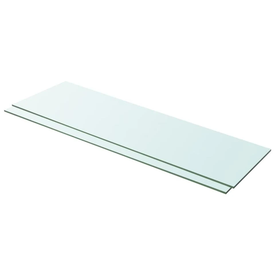 VidaXL Schappen 2 St 100x30 Cm Glas Transparant