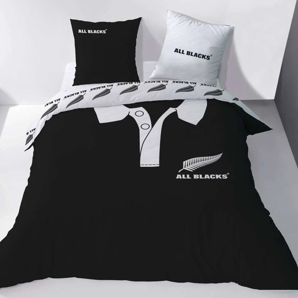 All Blacks Polo - Dekbedovertrek - Tweepersoons - 200 X 200 Cm - Zwart - Afbeelding 3