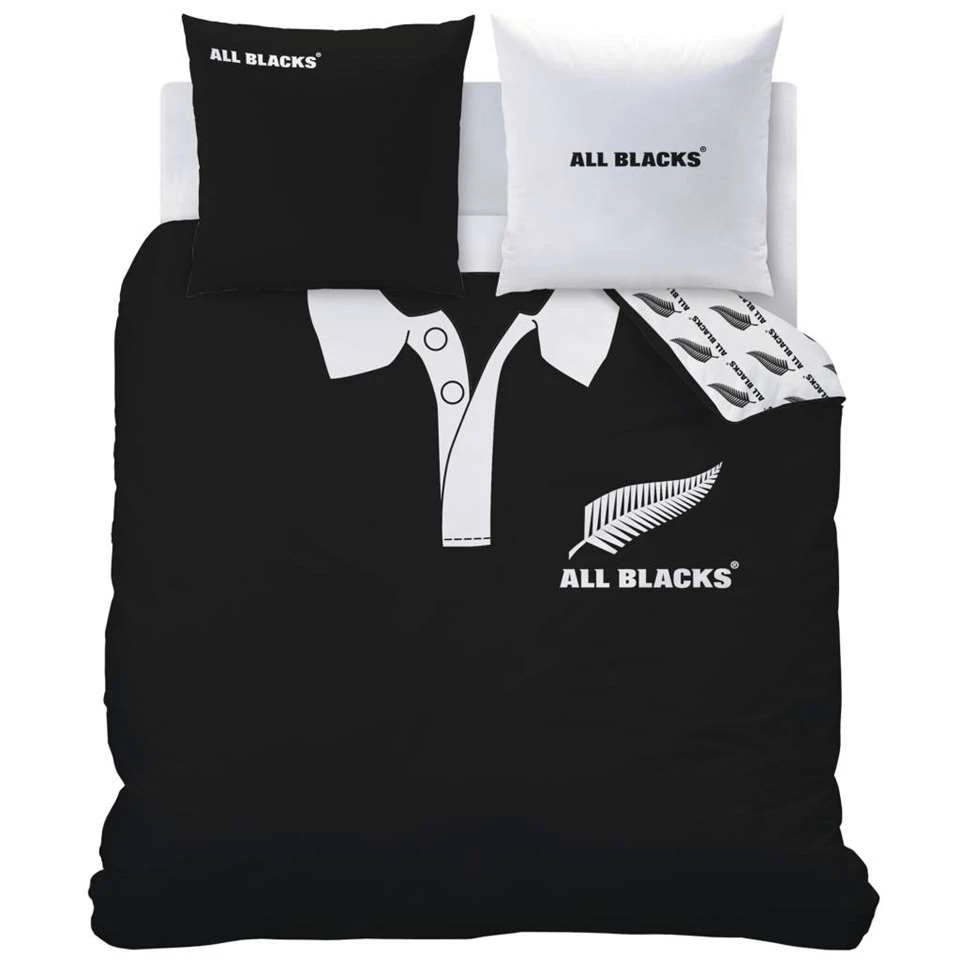 All Blacks Polo - Dekbedovertrek - Tweepersoons - 200 X 200 Cm - Zwart