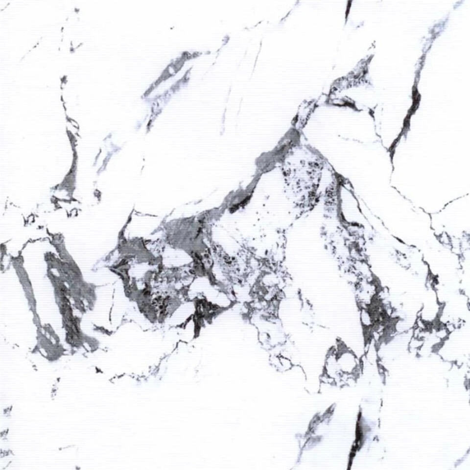 Bellatio Design Tafelzeil - Wit - Marmer Look - 140 X 250 Cm - Afbeelding 3