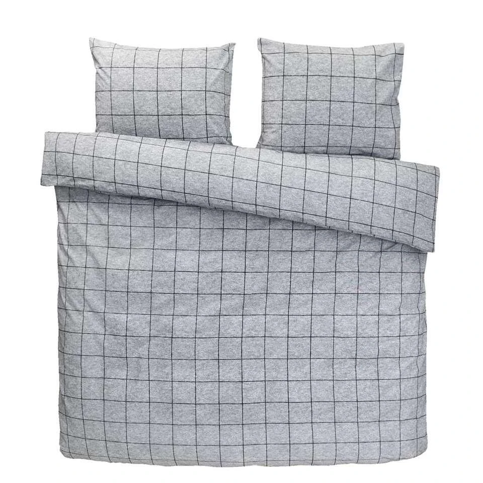 Comfort Dekbedovertrek Seppe - Grijs - 200x200/220 Cm