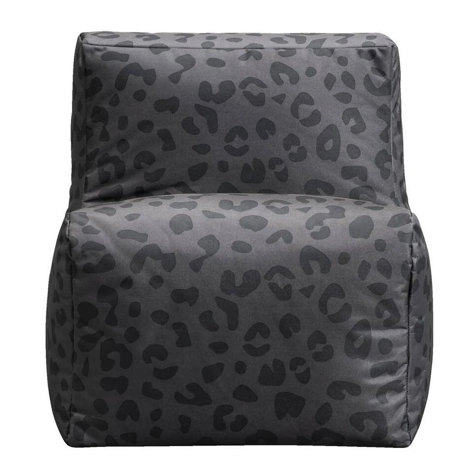 Loungestoel Leopard Lebel - Antraciet - 75x55x60 Cm