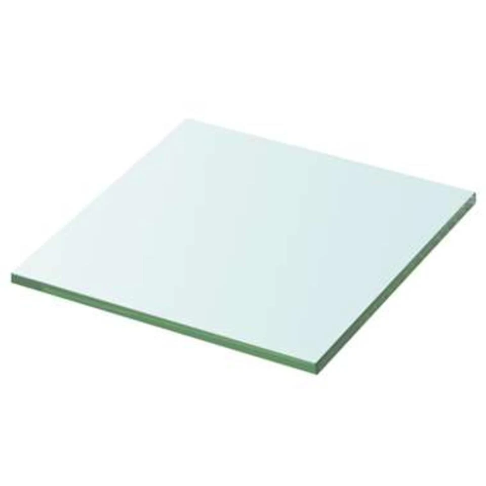 VidaXL Schappen 2 St 30x25 Cm Glas Transparant - Afbeelding 2