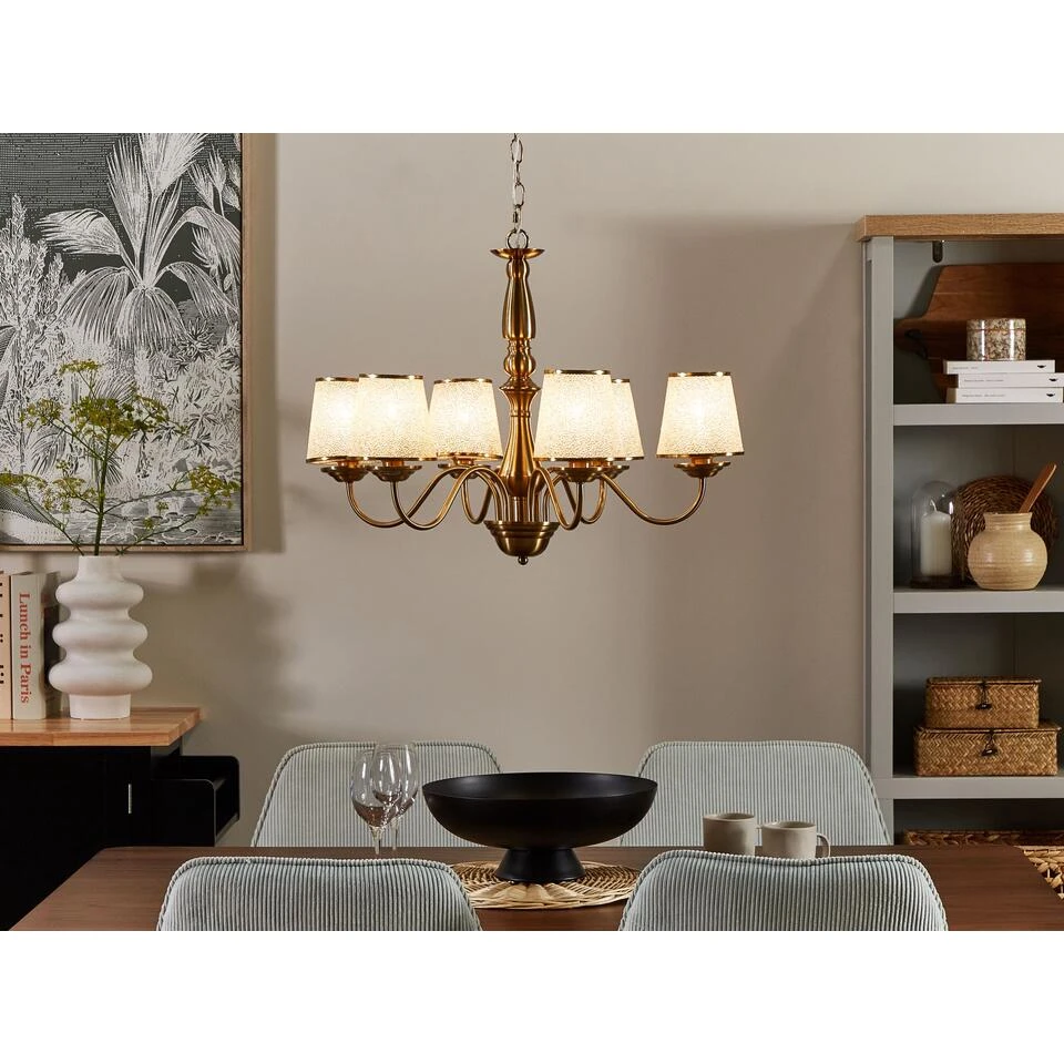 Beliani Hanglamp BRADANO - Messing Metaal - Afbeelding 2