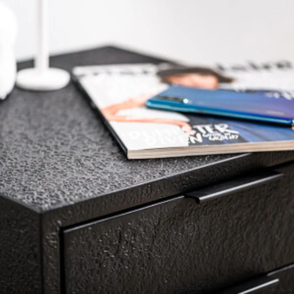 Hoyz Collection - Nachtkastje B340 Zwart - 40x40x50 - Afbeelding 4