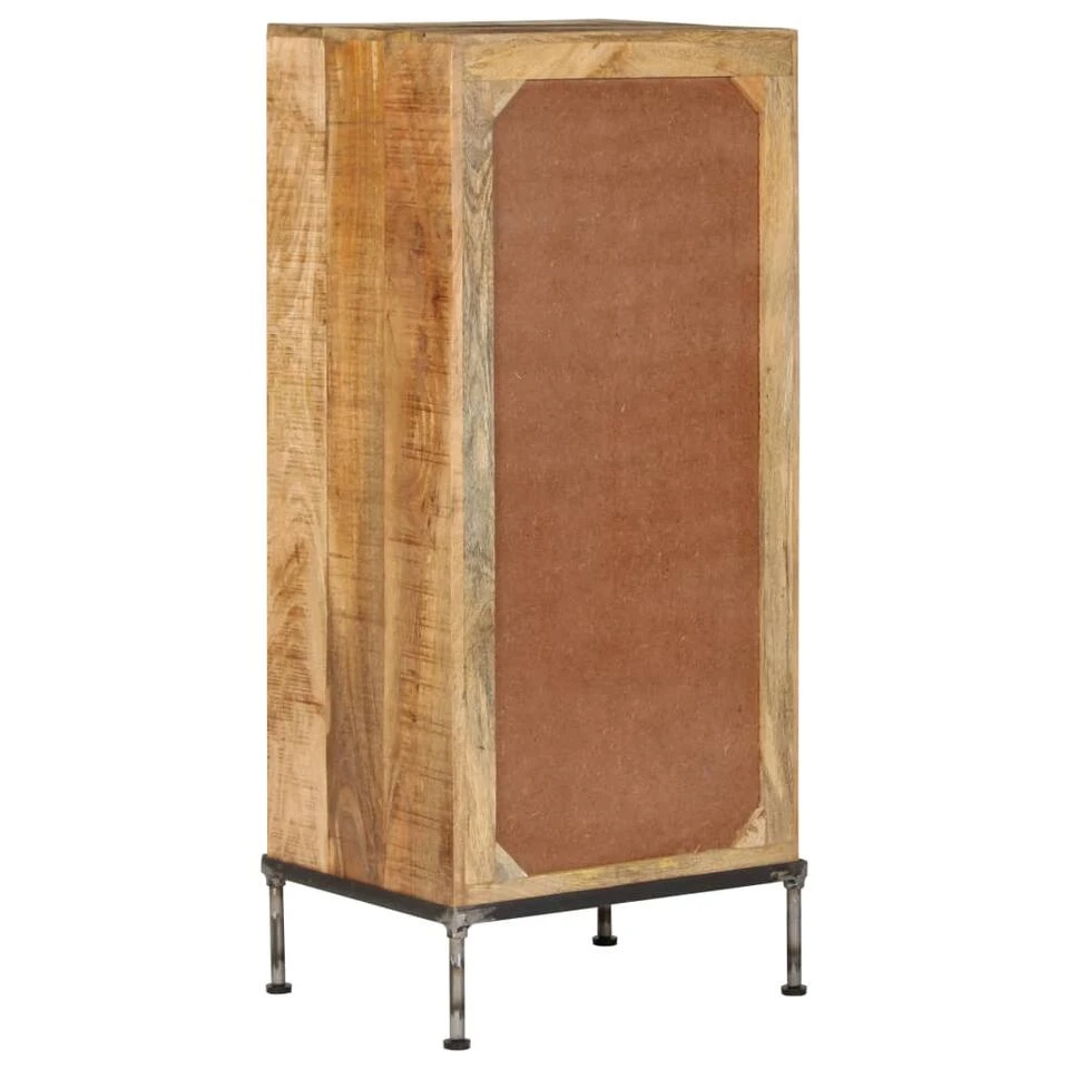 VidaXL Ladekast 45x35x106 Cm Massief Mangohout - Afbeelding 3