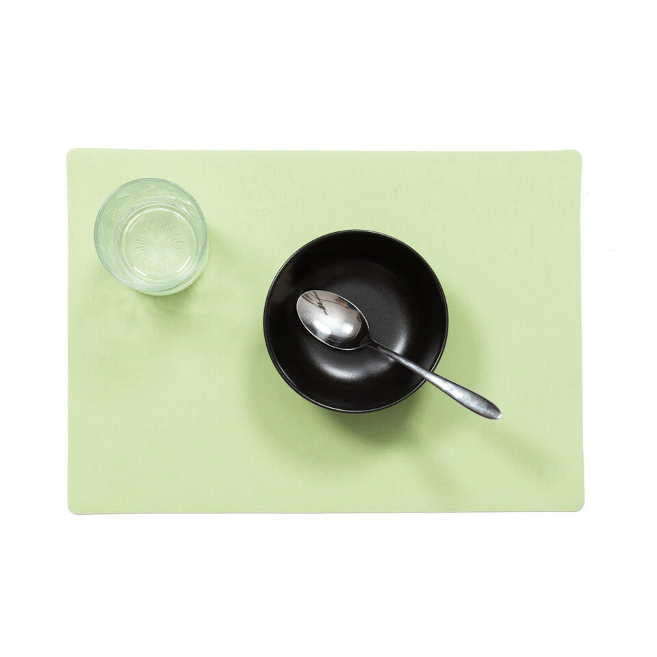 Wicotex Placemat Plain - Luxe - Mintgroen - 43 X 30 Cm - Afbeelding 2
