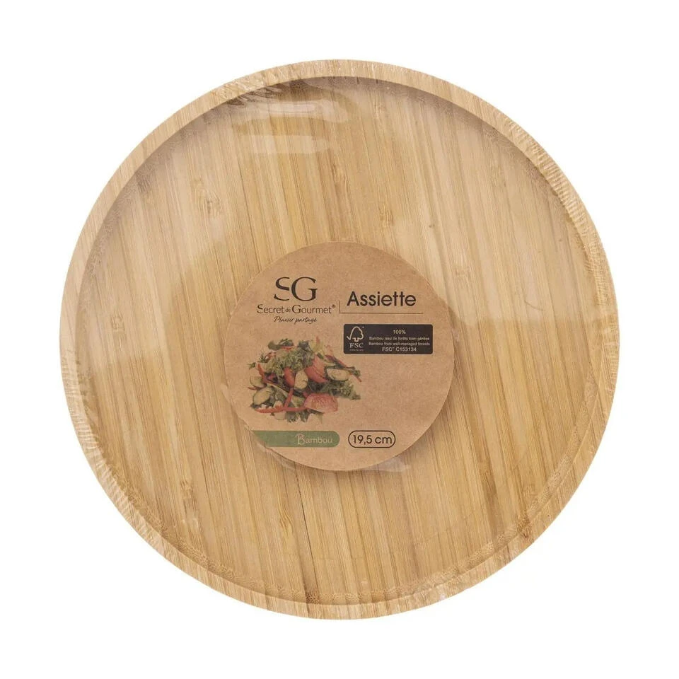 Secret De Gourmet Serveerplank - Bamboe - D19,5 Cm - Afbeelding 4