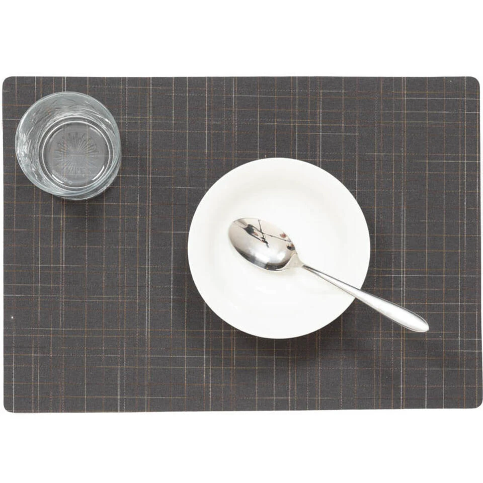 Wicotex Placemat Liso - Grijs - Antislip - 43 X 30 Cm - Afbeelding 2