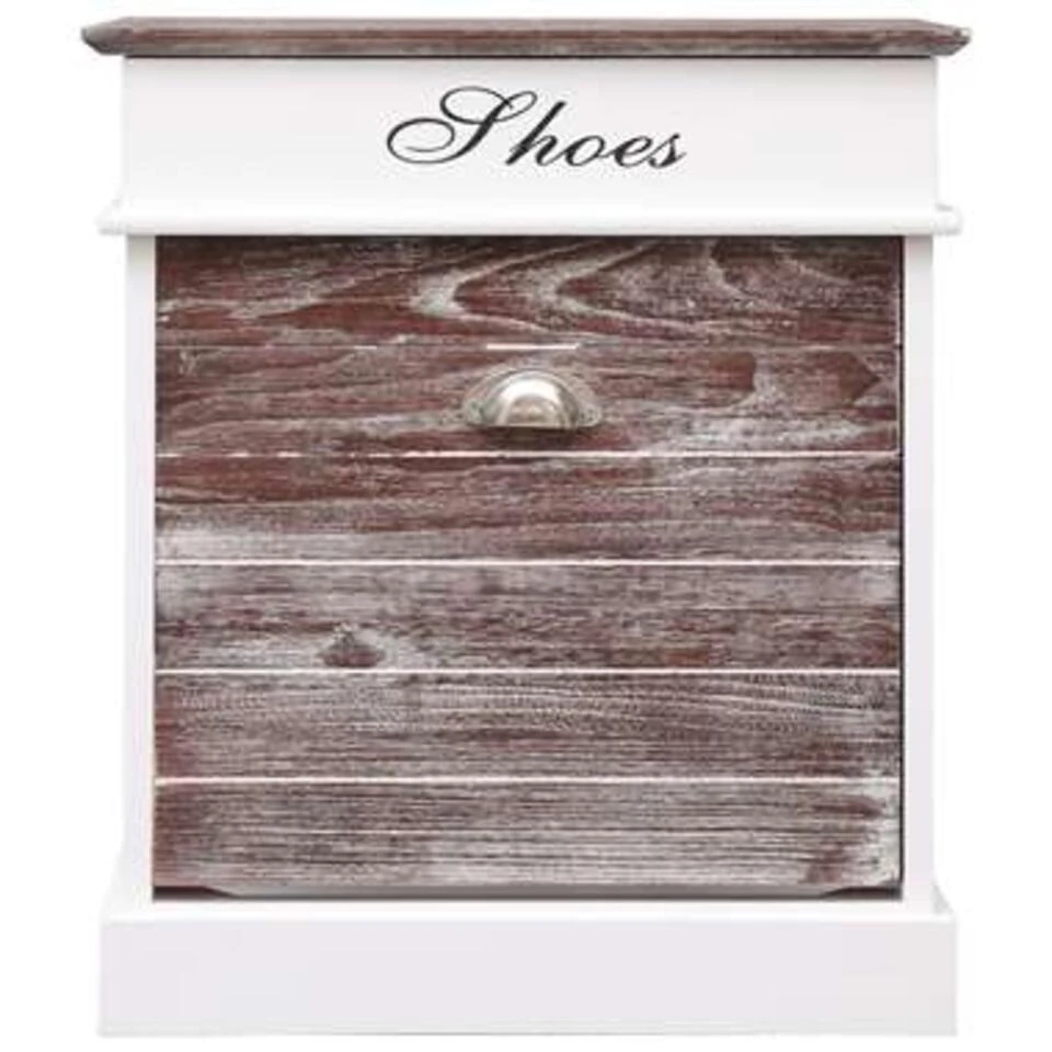 VidaXL Schoenenkast 50x28x58 Cm Paulowniahout Bruin - Afbeelding 4