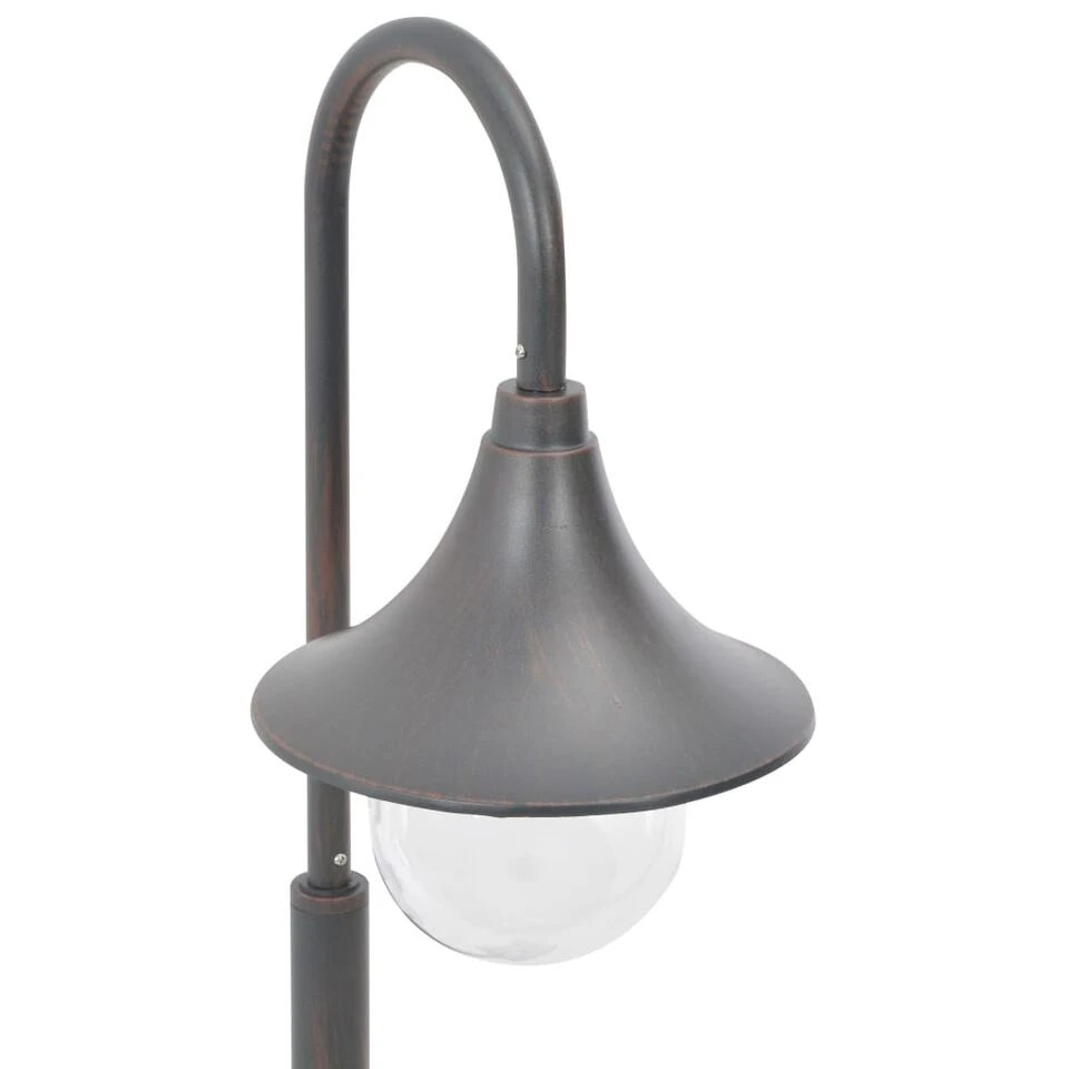 VidaXL Paalverlichting Tuin E27 120 Cm Aluminium Brons - Afbeelding 4