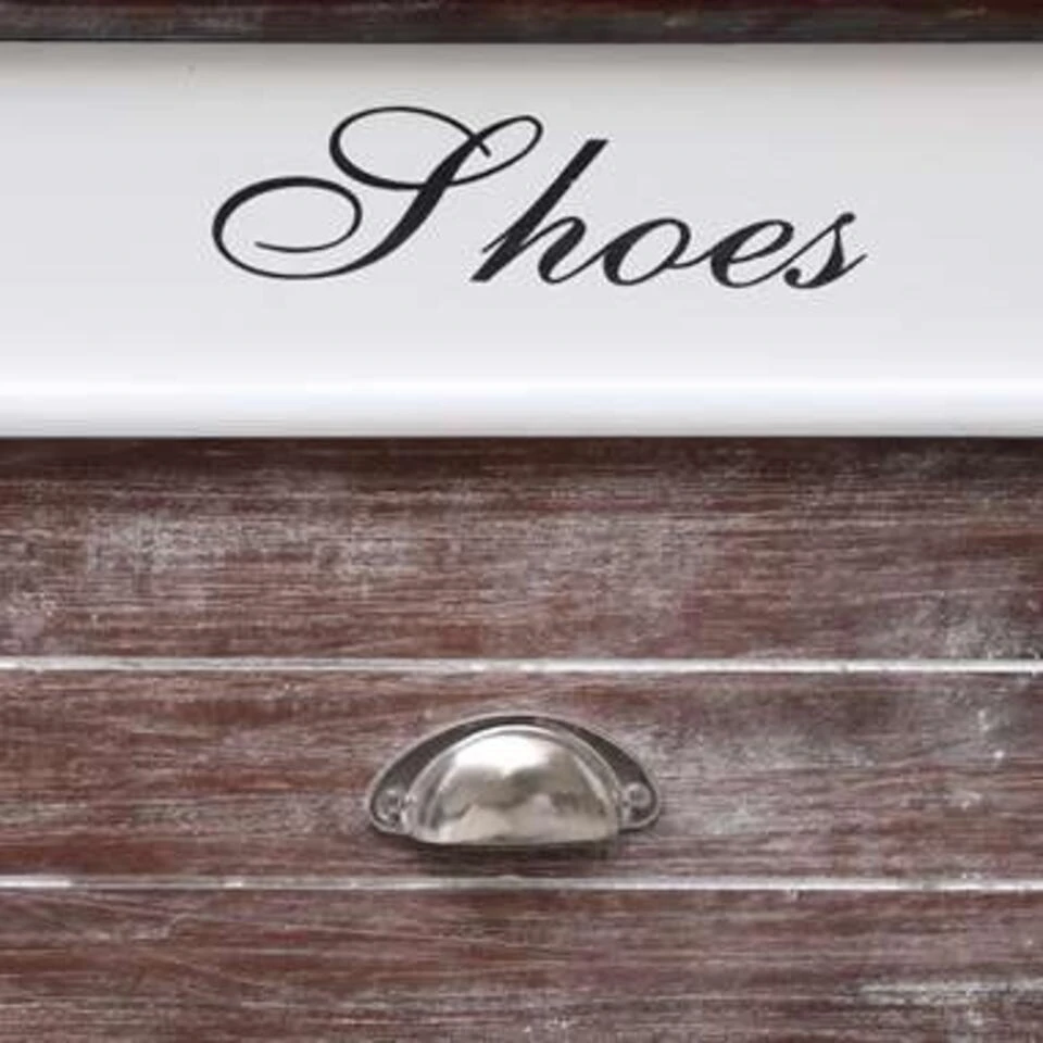 VidaXL Schoenenkast 50x28x58 Cm Paulowniahout Bruin - Afbeelding 3