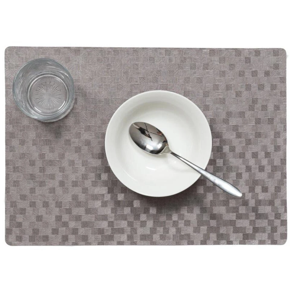 Wicotex Placemat - Grijs - Vlakken - Antislip - 43 X 30 Cm - Afbeelding 2