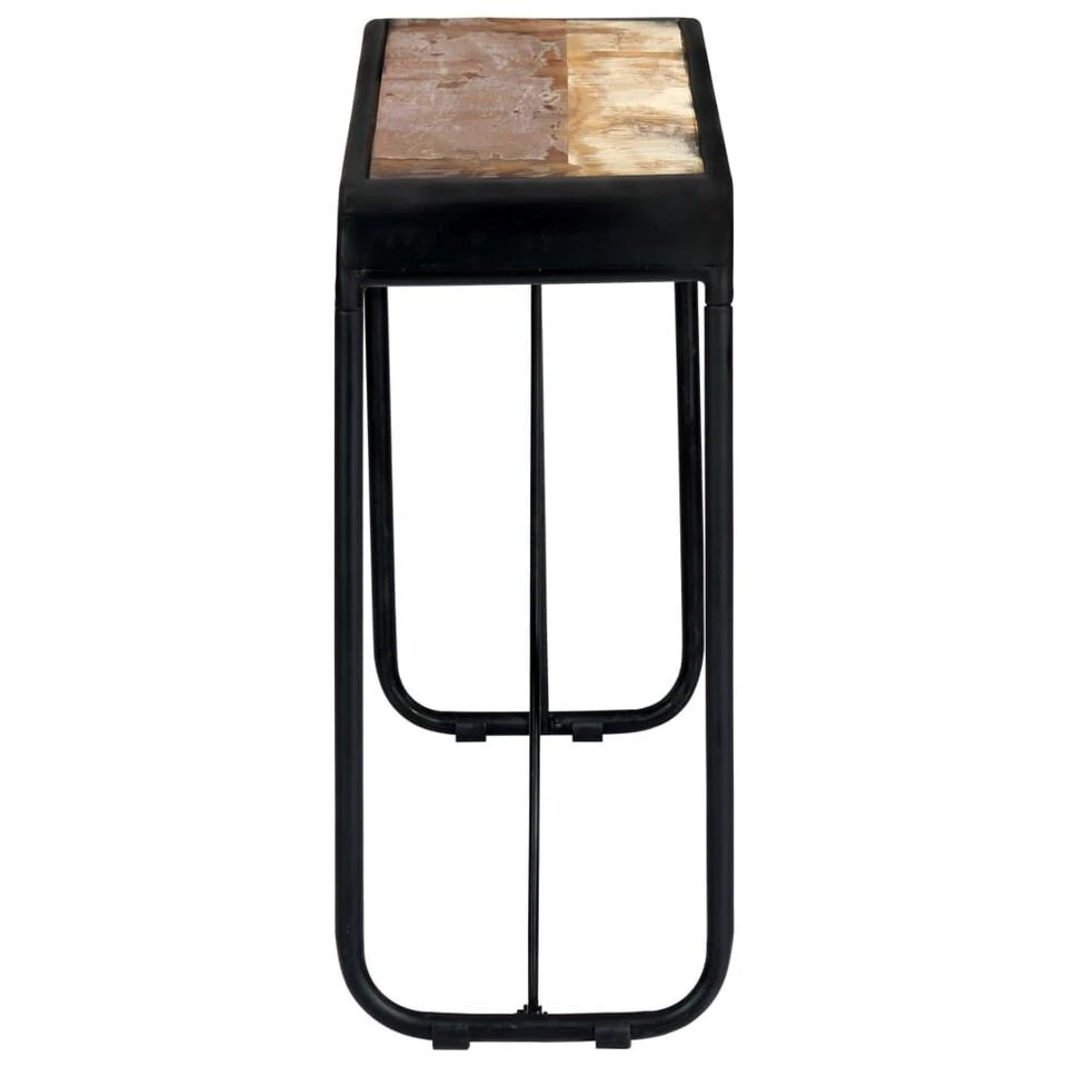 VidaXL Wandtafel 140x35x76 Cm Massief Gerecycled Hout - Afbeelding 3