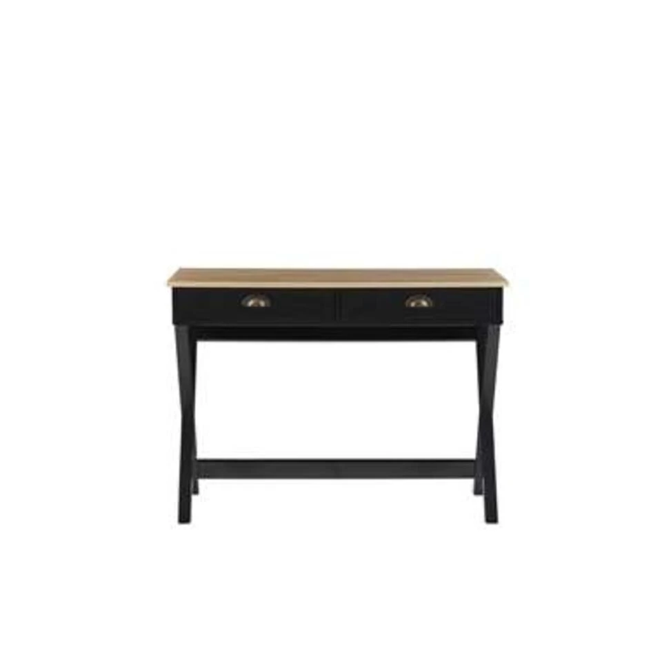 Beliani Bureau EKART - Zwart Vezelplaat - Afbeelding 4