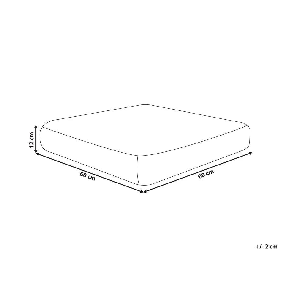 Beliani Poef BIRCH - Groen Katoen - Afbeelding 3