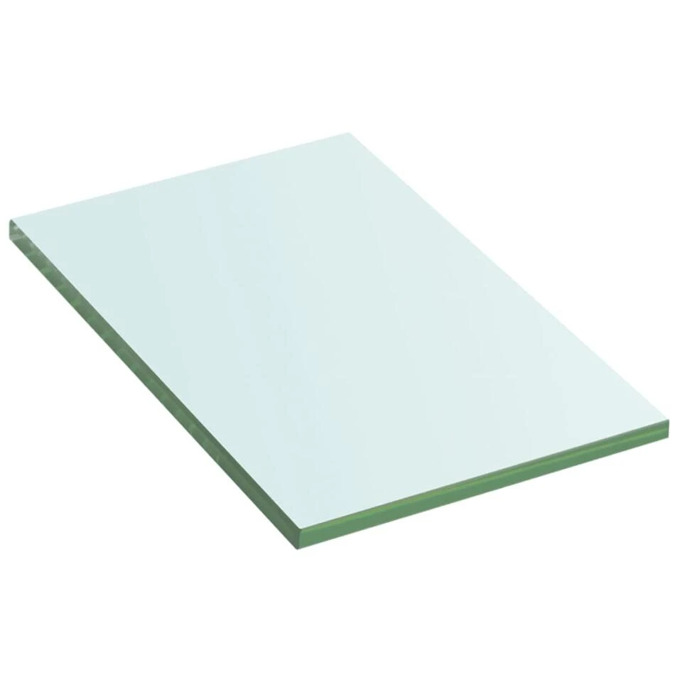 VidaXL Schappen 2 St 20x12 Cm Glas Transparant - Afbeelding 2