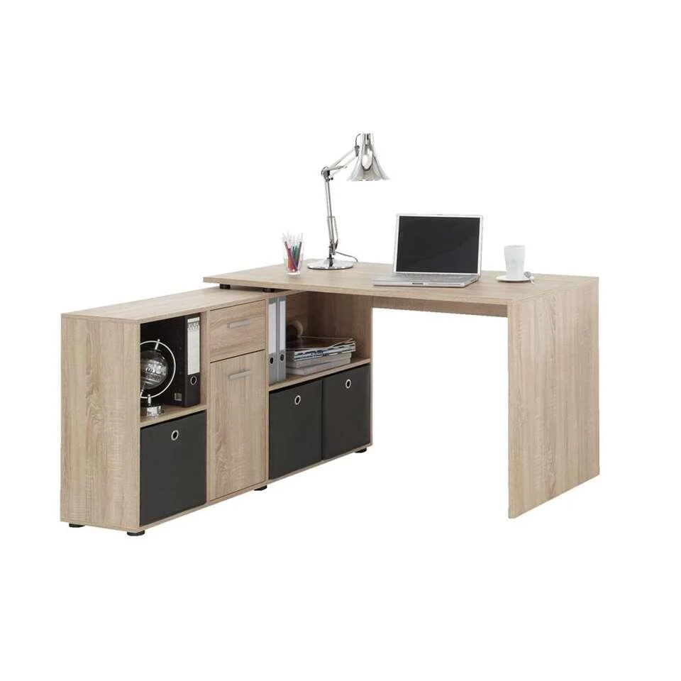 Hoekbureau Lex - Eiken - 66,5x136x74 Cm - Afbeelding 3