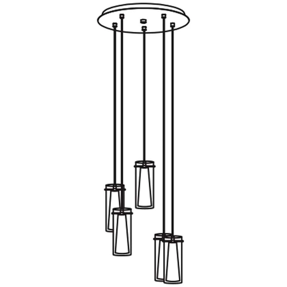 EGLO Hanglamp Pinto Nero 3 - Staal - Afbeelding 3