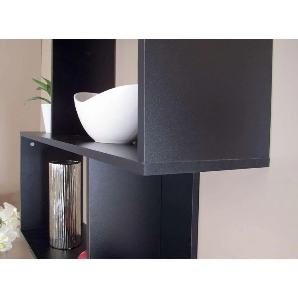 Symbiosis Boekenkast Eidal - Zwart - 165x89x25 Cm - Afbeelding 2