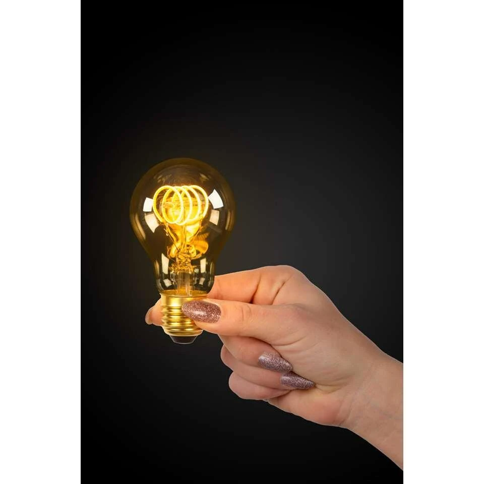 Lucide LED Bulb Twilight Filament Lamp E27 4W - Amber - Ø6 Cm - Afbeelding 3