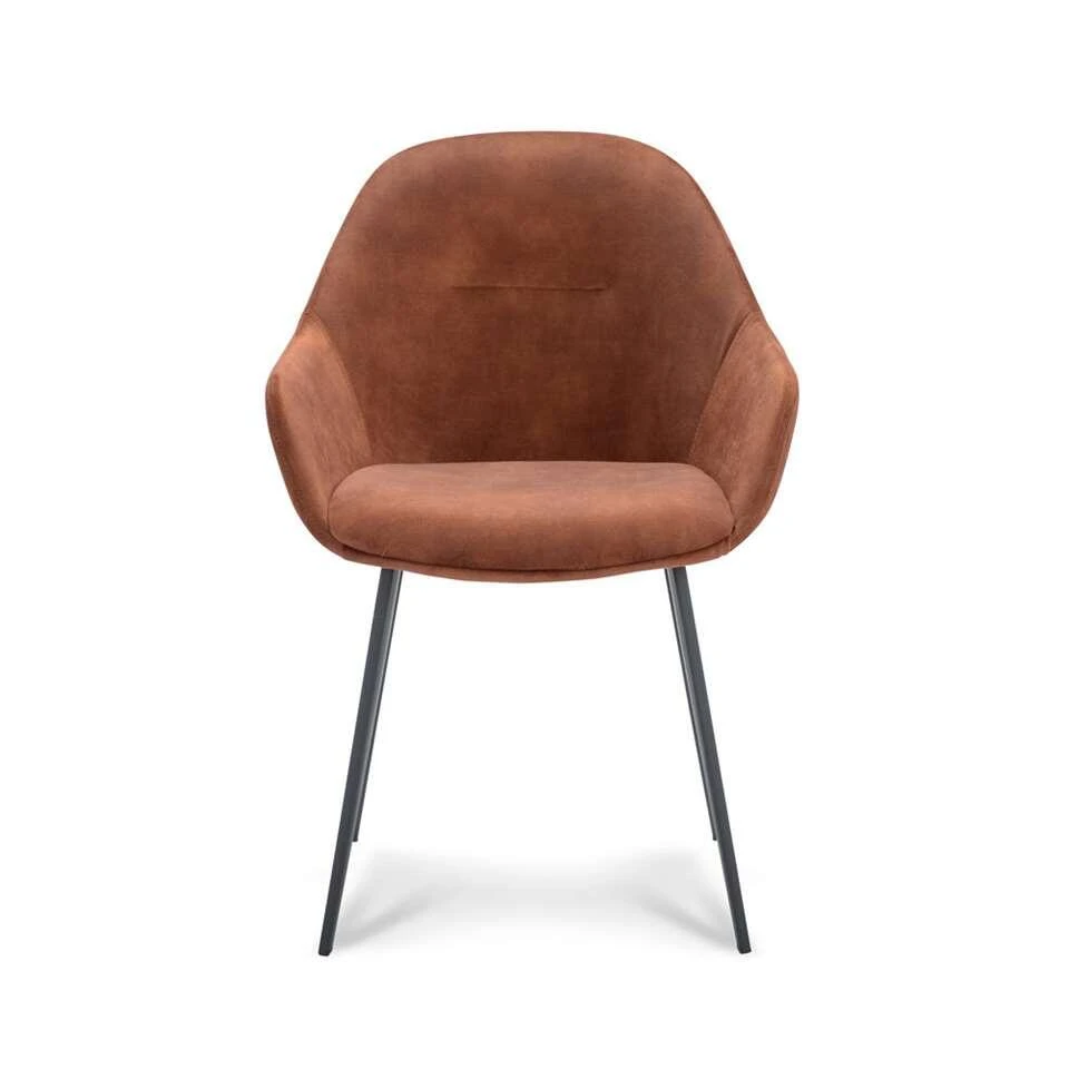 Eetkamerstoel Cody - Velvet Adore - Copper (2 Stuks) - Afbeelding 2