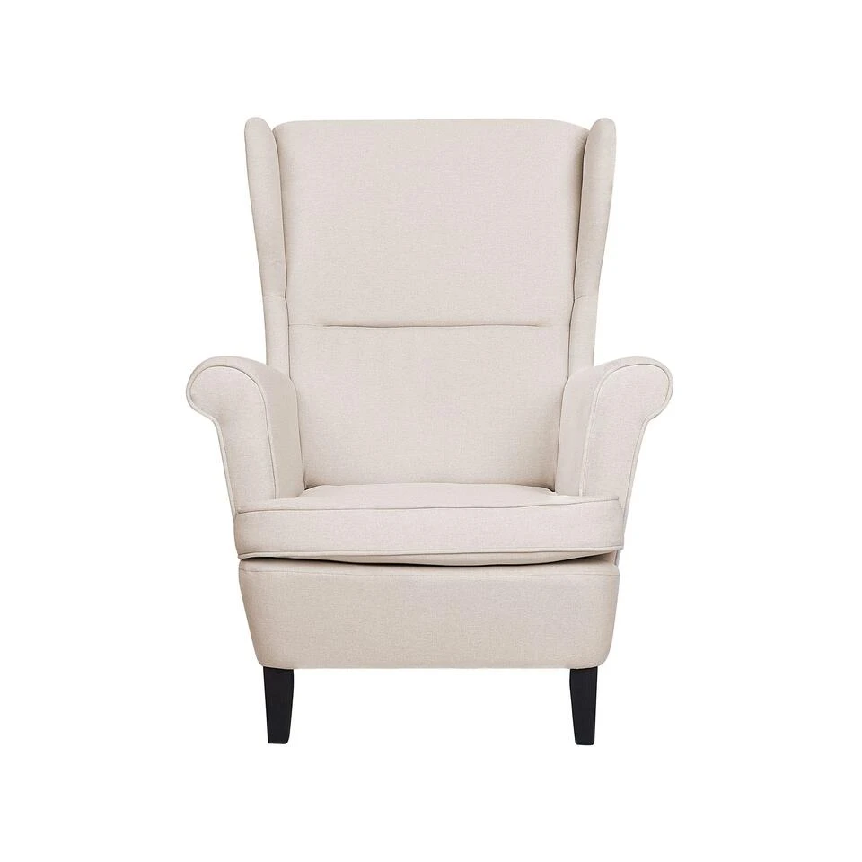 Beliani Oorfauteuil ABSON - Beige Polyester - Afbeelding 4