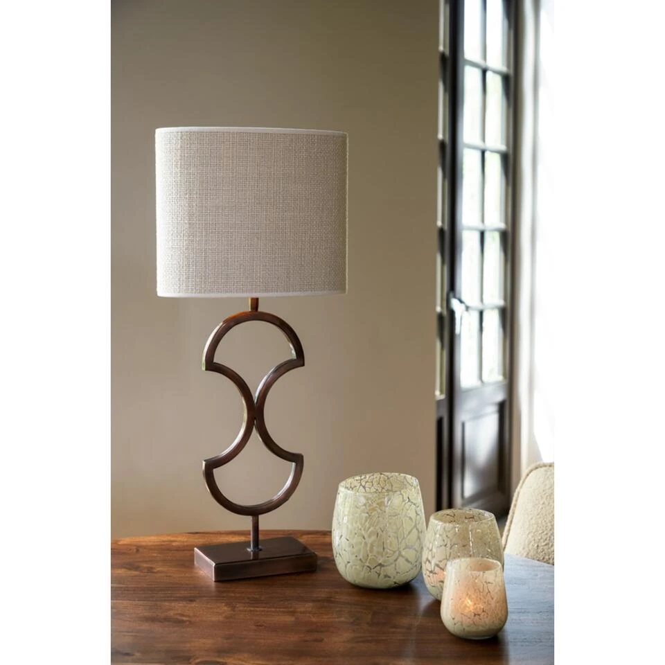 Lampenkap Ovaal Saverna - Eiwit - 30x15x25cm - Afbeelding 2