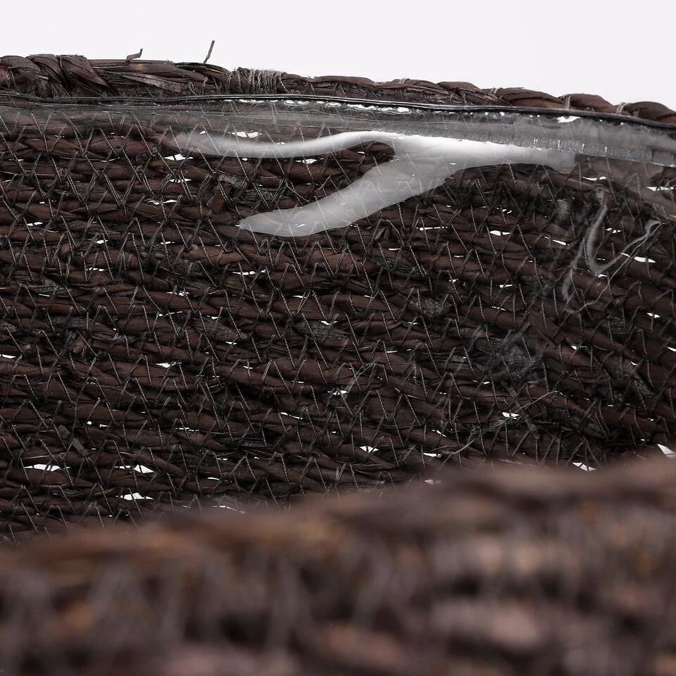 Mica Decorations Atlantic Mand Voor Planten Set Van 2 - Ø30 Cm - Grijs - Afbeelding 4