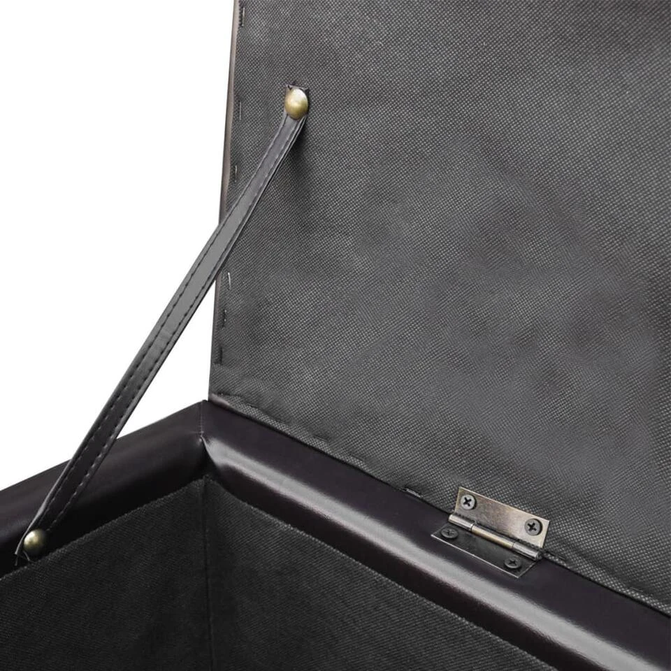 VidaXL Opbergbank Lang Hout Bruin - Afbeelding 3