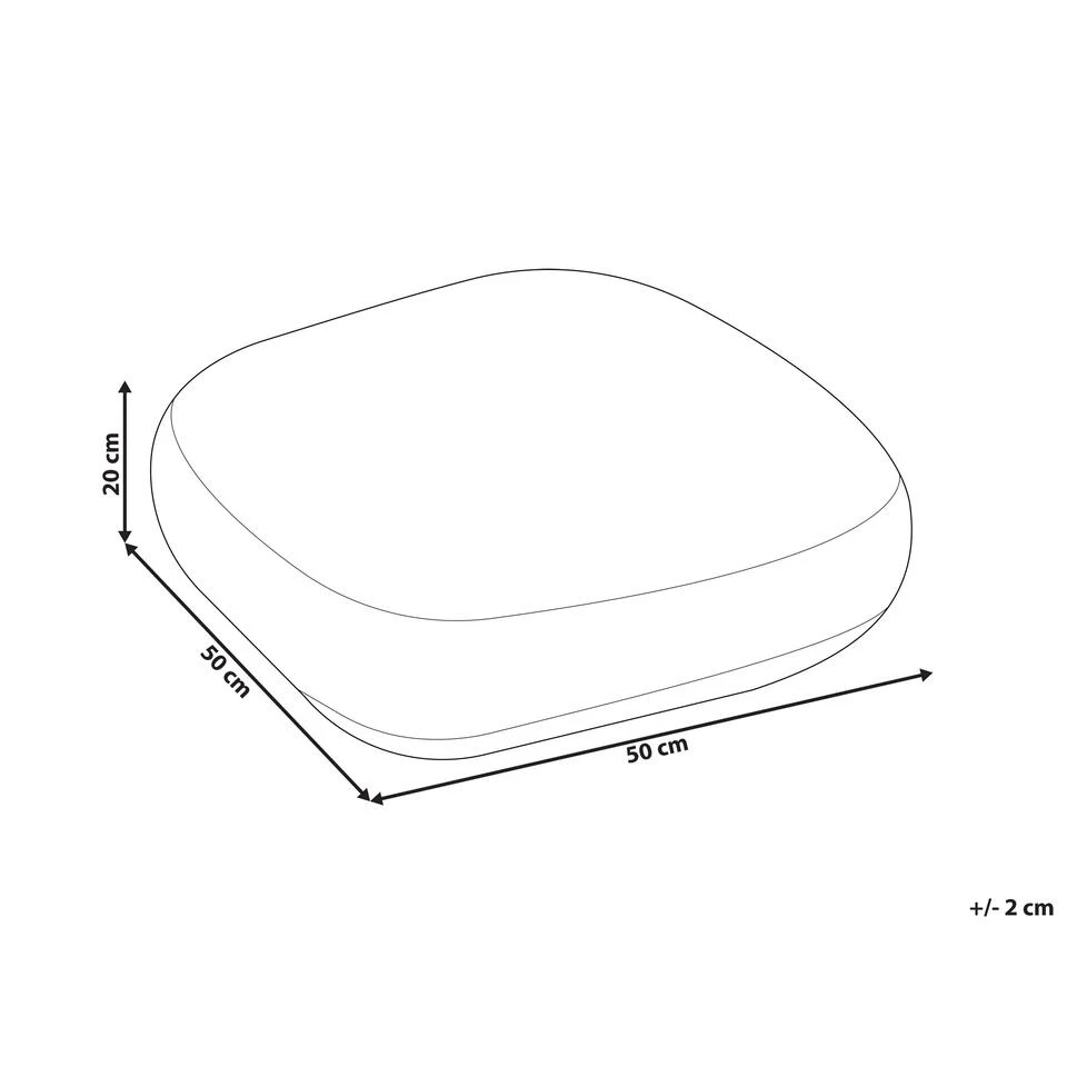 Beliani Poef BERRECHID - Roze Katoen - Afbeelding 3