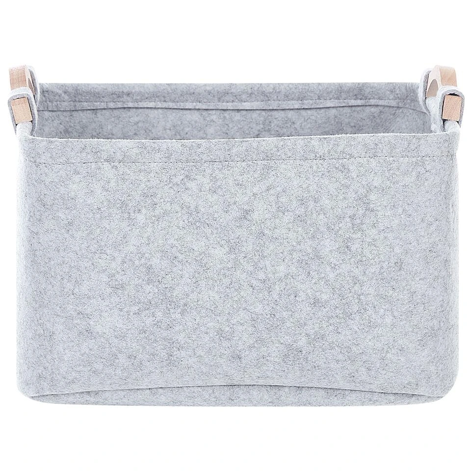 Beliani Mand BAYSAI - Grijs Vilt - Afbeelding 4