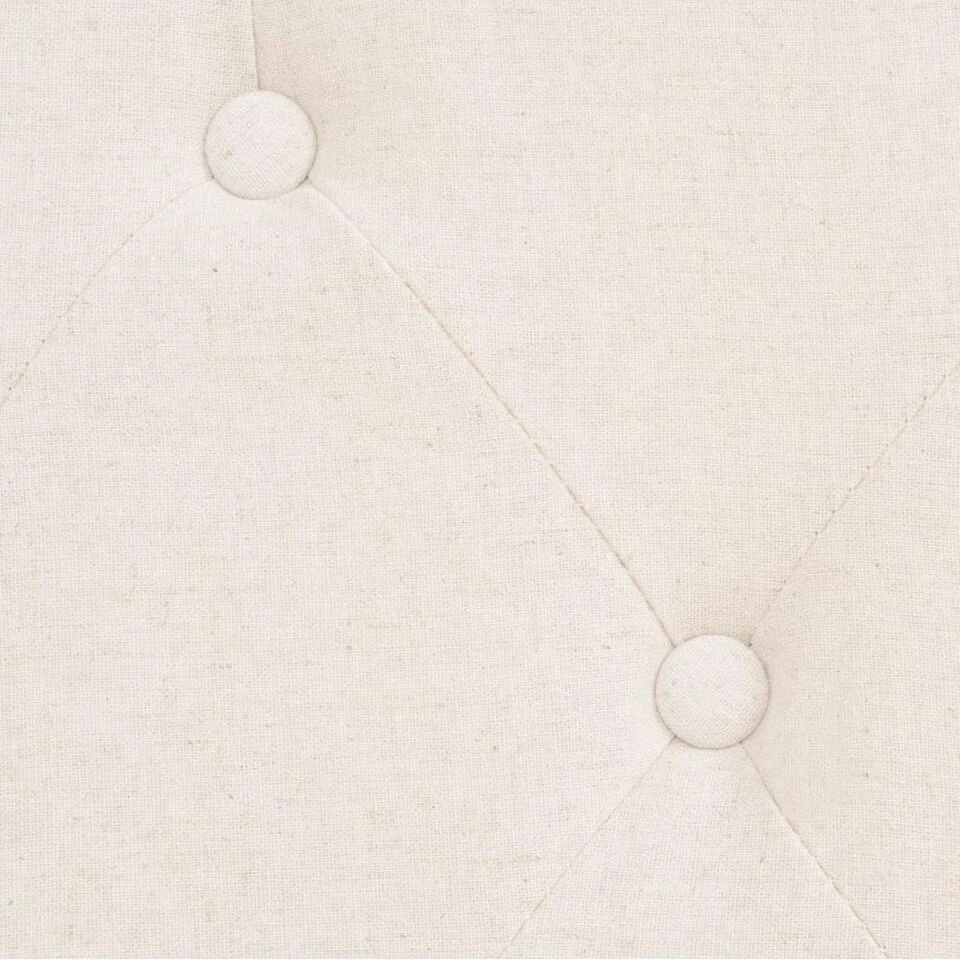 VidaXL Fauteuil Stof Crèmewit - Afbeelding 2