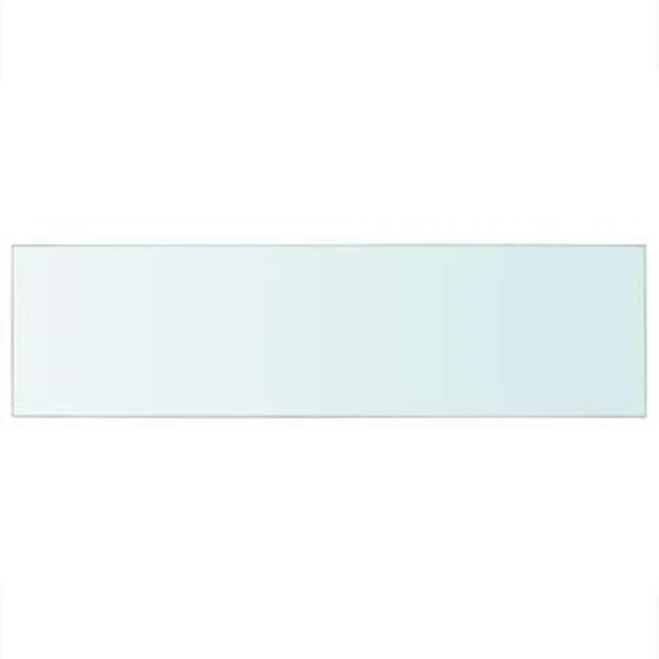 VidaXL Schappen 2 St 90x25 Cm Glas Transparant - Afbeelding 3