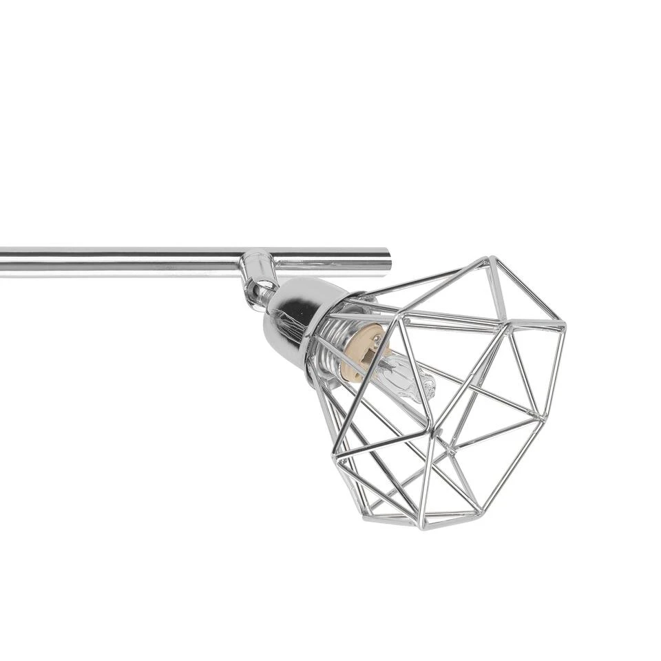 Beliani Muurlamp ERMA - Zilver Metaal - Afbeelding 4