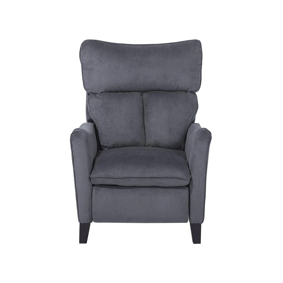 Beliani TV-fauteuil ROYSTON - Grijs Polyester - Afbeelding 4