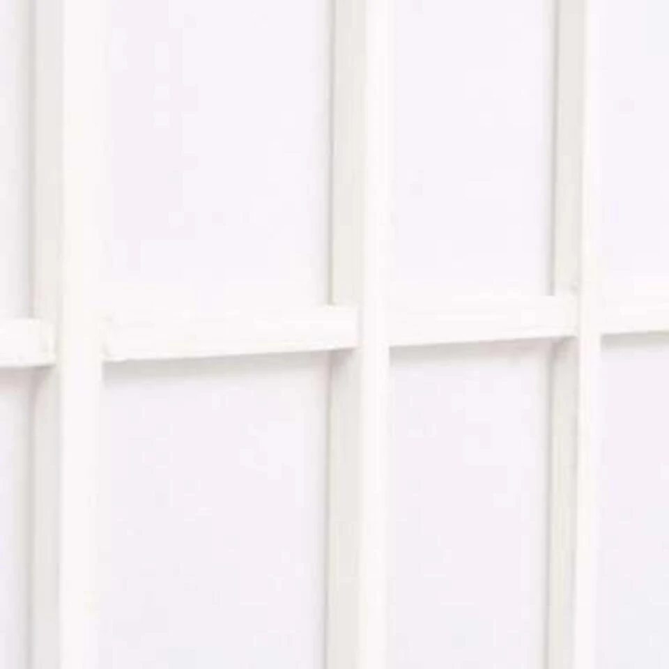 VidaXL Kamerscherm Inklapbaar Japanse Stijl 240x170 Cm Wit - Afbeelding 2