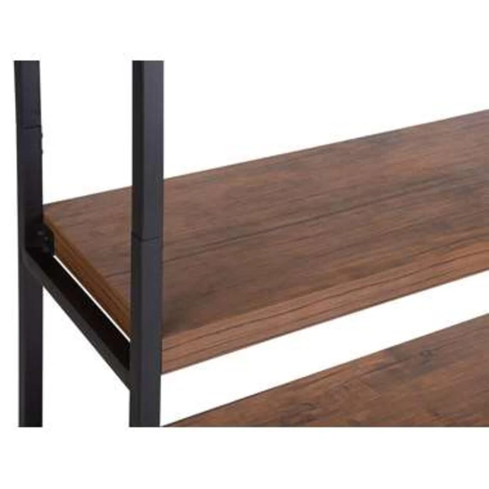 Beliani Boekenkast TIFTON - Donkere Houtkleur Mdf - Afbeelding 4