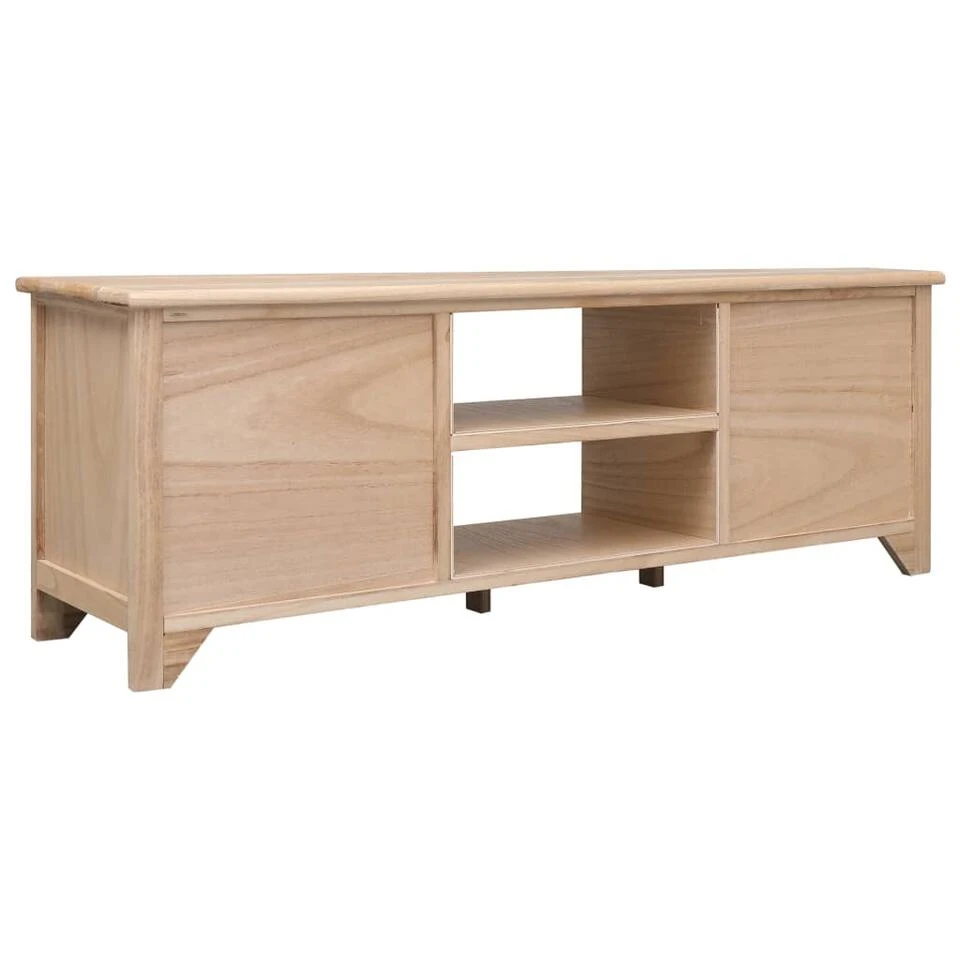 VidaXL Tv-meubel 115x30x40 Cm Paulowniahout - Afbeelding 4