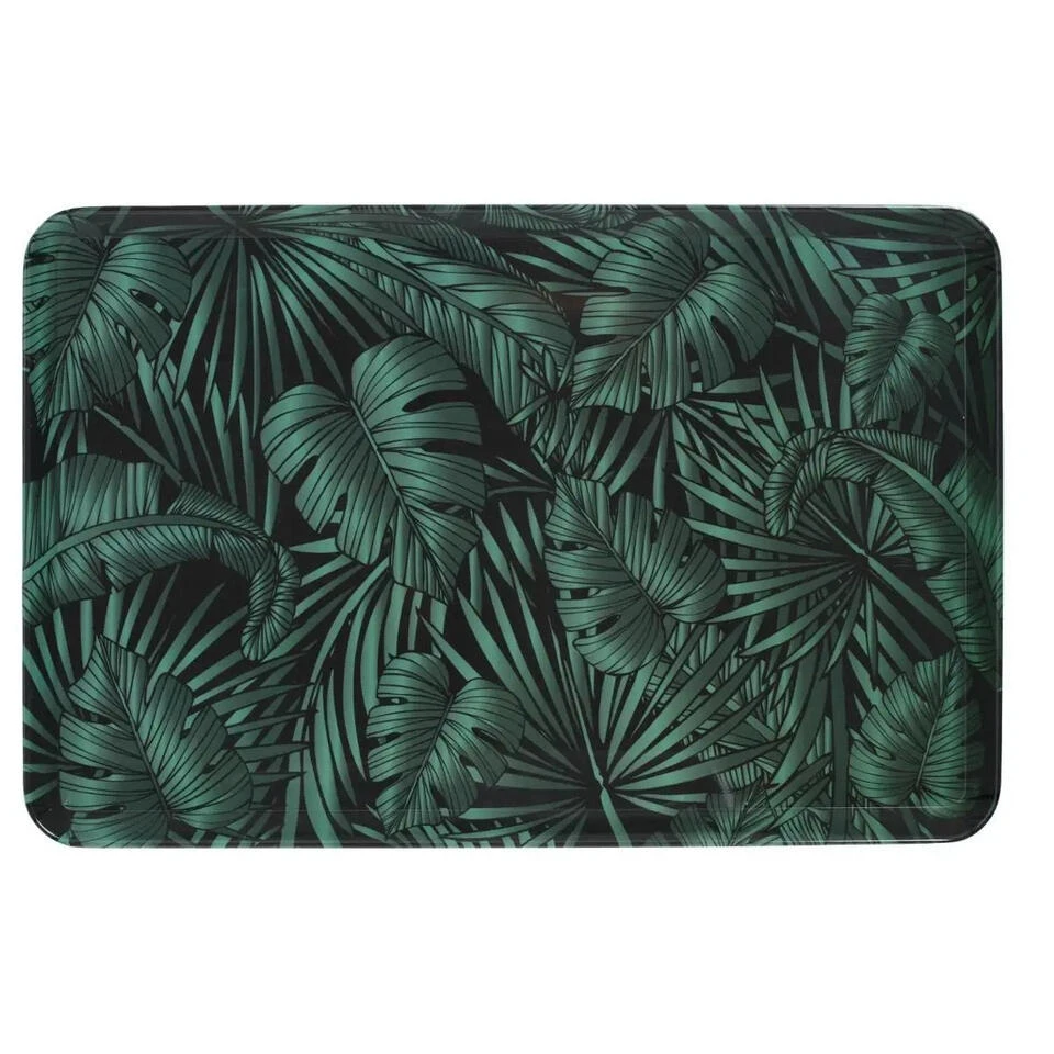 5Five - Dienblad - Jungle Print - Donker Groen 45 X 30 Cm - Afbeelding 2